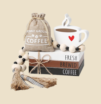 Coffee Bar Decor - 6 PCS